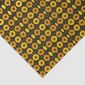 Futuristisches Blumenmuster Seidenpapier (Ausschnitt)