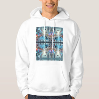 Futuristisches City Basic Hooded Sweatshirt