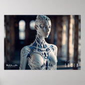 Futuristisches Cyborg-Poster Poster (Vorne)