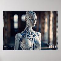 Futuristisches Cyborg-Poster