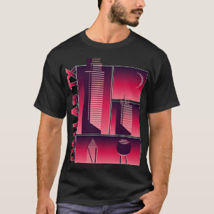 Futuristisches Dallas Texas T-Shirt