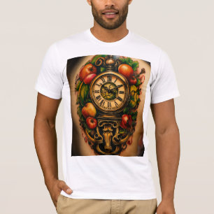 futuristisches feines Flügel-Tattoo-T-Shirt-Design T-Shirt
