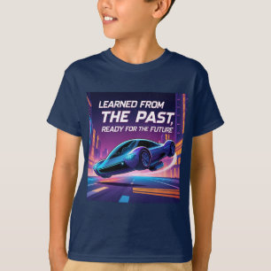 Futuristisches Flugauto mit inspirierendem Zitat T-Shirt