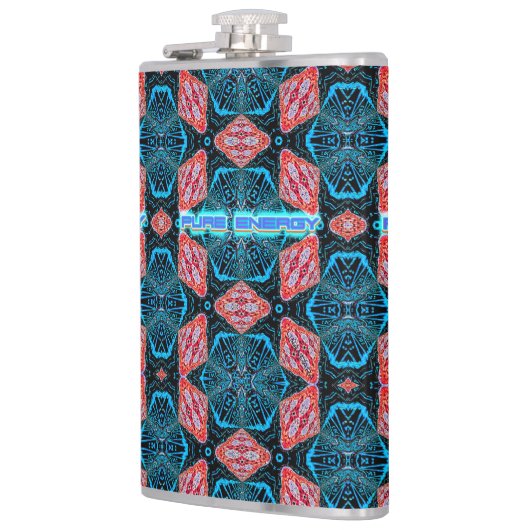 Futuristisches Fraktal aus reinem Energie Flachmann (Links)