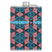 Futuristisches Fraktal aus reinem Energie Flachmann (Rückseite)