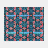 Futuristisches Fraktal aus reinem Energie Fleecedecke (Vorderseite (Horizontal))