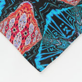 Futuristisches Fraktal aus reinem Energie Fleecedecke (Ecke)