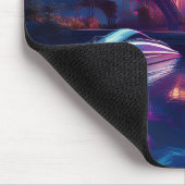 Futuristisches Haus am See Mousepad (Ecke)