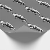 Futuristisches Hover Car Geschenkpapier (Ecke)