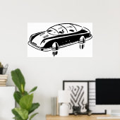 Futuristisches Hover Car Poster (Heimbüro)