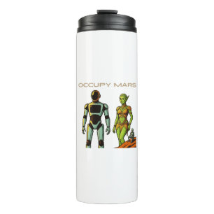 Futuristisches humanoide Roboterdesign Thermosbecher