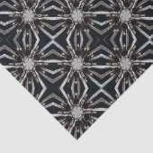 Futuristisches Industrial Print Muster Seidenpapier (Ausschnitt)