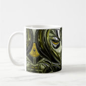 Futuristisches Metallprofil Kaffeetasse (Links)