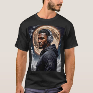 Futuristisches Moon Vibes Art T-Shirt