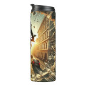 Futuristisches Motorrad mit LED-Leuchten Thermosbecher (Nach rechts gedreht)