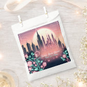 Futuristisches Neon-Brautparty für elektrische Ros Geschenktütchen (Ausgeschnitten)