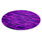 Futuristisches Neon Brick Wall Design Schneidebrett (Ecke)