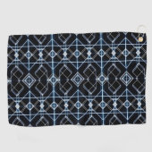 Futuristisches Neon Grid Muster Golfhandtuch (Horizontal)