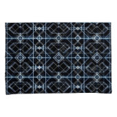 Futuristisches Neon Grid Muster Kissenbezug (Vorderseite-Rechts)