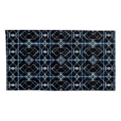 Futuristisches Neon Grid Muster Kissenbezug (Rückseite-Rechts)