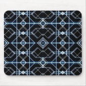 Futuristisches Neon Grid Muster Mousepad (Vorne)