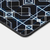 Futuristisches Neon Grid Muster Schreibtischunterlage (Ecke)