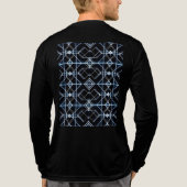 Futuristisches Neon Grid Muster Tri-Blend Shirt (Rückseite)