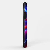 Futuristisches Neon-Laser-Lichtstrahl-Monogramm Case-Mate iPhone Hülle (Hinten/Rechts)