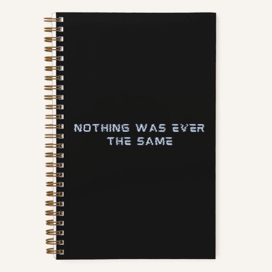 Futuristisches Notebook in Dunkelgrau Notizblock (Vorderseite)