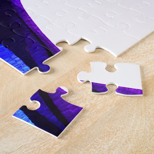 Futuristisches Pixel Art Portrait - Digitales Abst Puzzle (Seite)