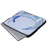 Futuristisches Pixel-Muster abstraktes Laptop-Case Laptopschutzhülle (Vorne Knopf)