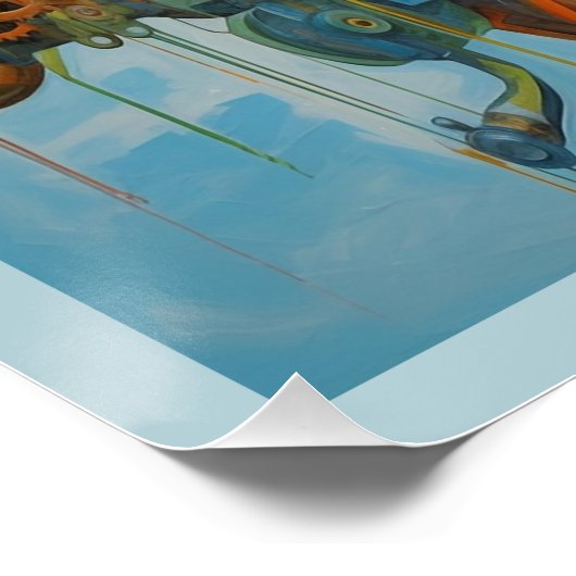 Futuristisches Poster (Ecke)