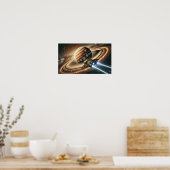 Futuristisches Raumschiff Poster (Küche)