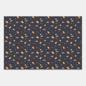 Futuristisches Raumschiff, Ufo und Planet in Galax Geschenkpapier Set (Vorderseite)