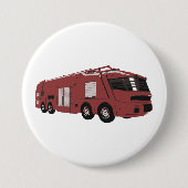 Futuristisches rotes Sci-Fi-Kommandofahrzeug Button (Vorderseite)