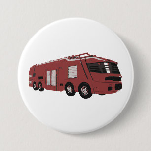 Futuristisches rotes Sci-Fi-Kommandofahrzeug Button
