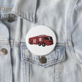 Futuristisches rotes Sci-Fi-Kommandofahrzeug Button (Beispiel)