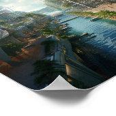 Futuristisches Stadtmagazin Poster (Ecke)