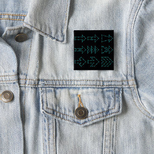 Futuristisches Tech-Pfeil-Schaltungsdesign Button
