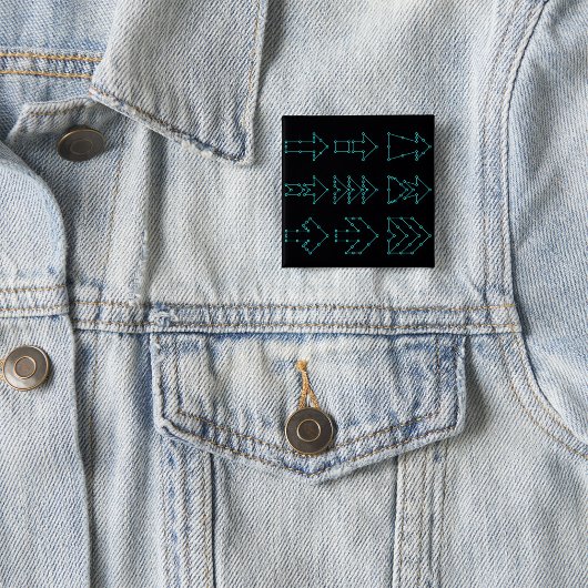 Futuristisches Tech-Pfeil-Schaltungsdesign Button