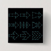 Futuristisches Tech-Pfeil-Schaltungsdesign Button (Vorderseite)