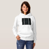 Futuristisches Tech-Pfeil-Schaltungsdesign Hoodie (Vorne ganz)