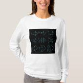 Futuristisches Tech-Pfeil-Schaltungsdesign T-Shirt (Vorderseite)