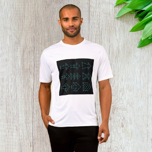 Futuristisches Tech-Pfeil-Schaltungsdesign T-Shirt