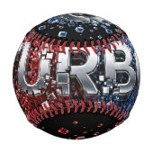 Futuristisches TURBO-Chromdesign 3D Baseball (Rückseite)