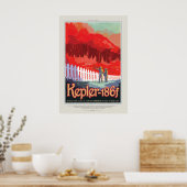 Futuristisches Weltraumposter - Planet Kepler 186f Poster (Küche)