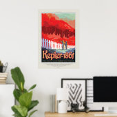Futuristisches Weltraumposter - Planet Kepler 186f Poster (Heimbüro)