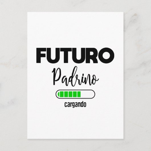 Futuro padrino cargando postkarte (Vorderseite)