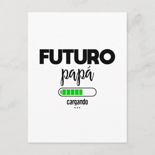 Futuro papá cargando postkarte (Vorderseite)