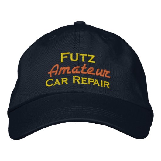 Futz Amateur Car Care bestickte Baseball Cap Baseballkappe (Vorderseite)